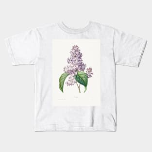 Lilac by Pierre-Joseph Redouté (1759–1840) Kids T-Shirt